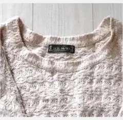 CECIL Mc BEE セーター　ベージュ/ブラウン色（黄土色）ケーブル編み