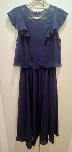 dazzlin フリルスリーブ　ロングワンピース