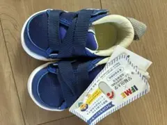未使用　タグ付きIFME ネイビー マジックテープシューズ　12cm