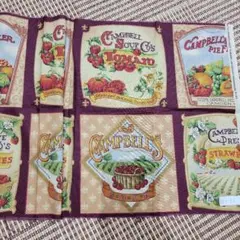 Campbell's 生地 はぎれ ヴィンテージ風