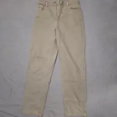 ZARA ベージュ スリムフィットデニムパンツ EUR34