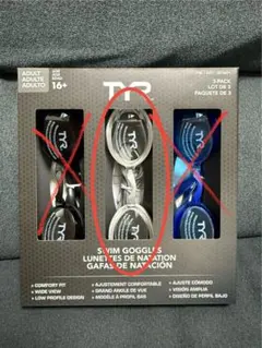 TYR 大人用水泳ゴーグル 1本