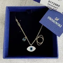 スワロフスキー ネックレス Symbolica イーブルアイ ローズゴールド