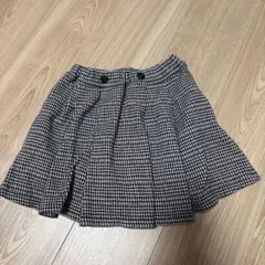 petit main チェック柄キュロットスカート