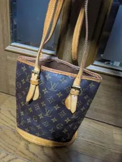 ルイヴィトンバケット ショルダーバッグ バケツ　モノグラム　⚠ジャンク品