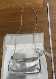 MARCO MASI キューブミニバッグ ショルダーバッグ 2way シルバー 