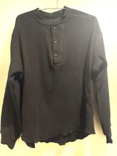 プライムオーバーヘンリーネックロングスリーブワッフルTシャツのサムネイル