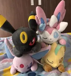 ポケモン もふぐっとぬいぐるみ イーブイフレンズ おひるねver.4種×4