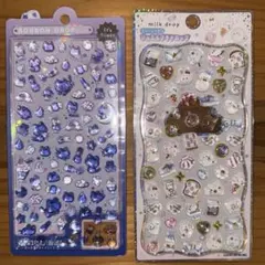 【正規品】ボンボンドロップシール　よるねこボンボンミニ　ジュエルプチドロ　ミルク