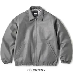 限定値下げ中‼️FTC レザー ジャケット M グレー FTC】LEATHER HARRINGTON JACKET【レザージャケット】- ONE'S