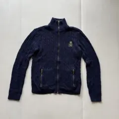 Ralph Lauren ネイビー ケーブルニット S ラルフローレン