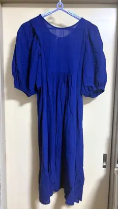 しまむらイガリシノブ コラボ ワンピース ブルー