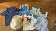 【ミキハウス・ファミリア・ラルフローレン】80 男の子 夏服まとめ売りダブルビー