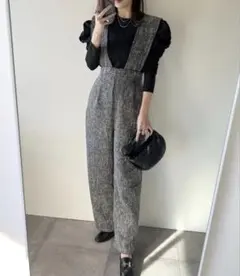 Bonjour sagan 2WAYツイードサロペット