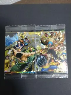 ワンピース　ウエハースカード　SEC 麦わらの一味　2種類セット　未開封