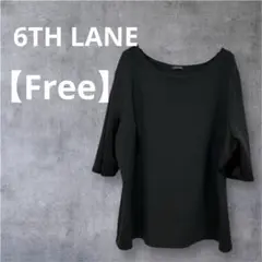 6TH LANE 【Free】黒 五分袖 トップス
