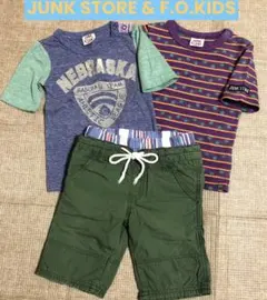 JUNK STORE Tシャツ & F.O.KIDS 短パン【95cm】