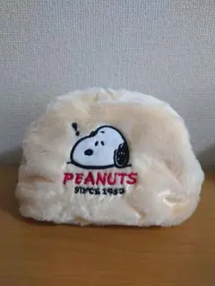 スヌーピー　ボアスクエアポーチ