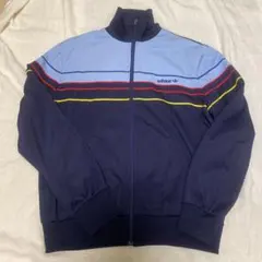 adidas ジップアップジャージ ネイビー