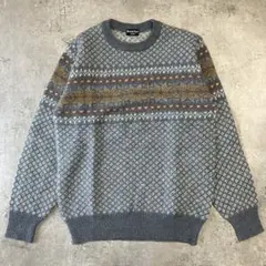 【ブラックフライデー】British Piper フェアアイル柄ニット ウール