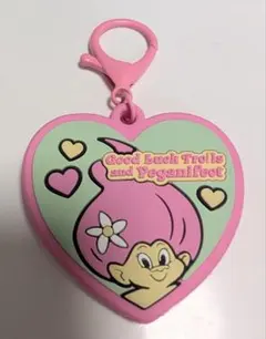 GoodLuck Trolls Yeganifect ハート型ミラーキーホルダー