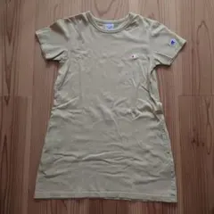 Champion 半袖ワンピース ベージュ