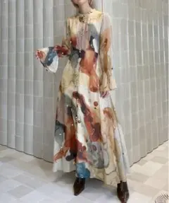 AMERI UNDRESSED AMELIA INK ART DRESS S