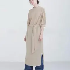 ナノユニバース バックオープンリボンワンピース　ワンピース　ブラウス　トレンチ