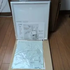 しゅんこうちぎり絵〈キット〉 ◉椿と南天　説明書、和紙セット ◉専用額　パールのサムネイル