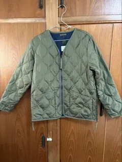 TAION ミリタリーVネックジップダウンジャケット