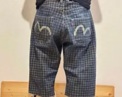 EVISU エビス 総柄 カモメプリント デニムショートパンツ - メルカリ