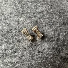 リボン ピアス(両耳用)