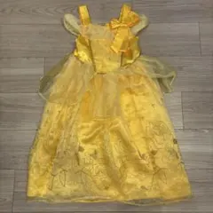 【ベル風】黄色のフリル付きドレス