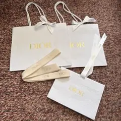 Dior ラッピングセット ショッパー3枚 リボン約155cmギフトプレゼント