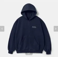 新品未使用 ennoy DOUBLE ZIP HOODIE ネイビーMサイズ