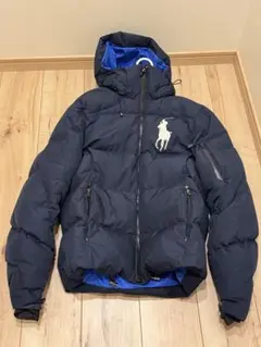 美品ビックポロ使用感少ポロ・ラルフ・ローレン ダウンジャケット ネイビー