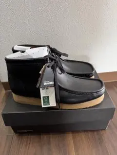 クラークスWallabee Boot ブラック 9G