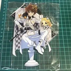 家庭教師ヒットマンreborn ラッキー缶バッジ　沢田綱吉　アクリルスタンド