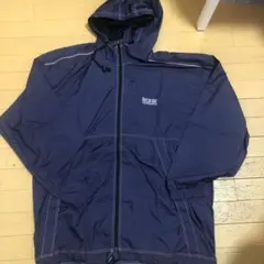 Recorder ネイビーナイロンジャケット フード付き