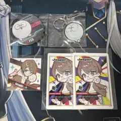 CR Jasper じゃすぱー キーホルダー ステッカー カード 缶バッジ