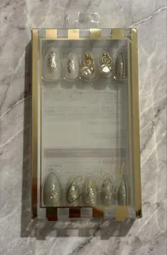 【10枚のみ】Cindy ネイルチップ 017 ウイング・ビート グリーン 韓国