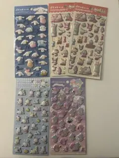 サンリオキャラクターズ　ぷくっとシール　5枚セット