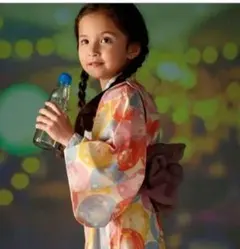 ワンピース型浴衣 130cm 帯付き