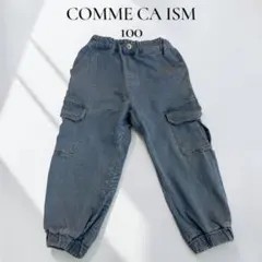 COMME CA ISM デニム カーゴパンツ 100cmのサムネイル