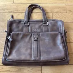 ブラウンレザー ビジネスバッグ