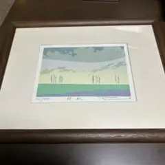 絵画　リトグラフ　真作　本間武男『青い花瓶Ⅱ』ED150/185 絵画 リトグラフ 真作 本間武男『青い花瓶Ⅱ』ED150/185 版画