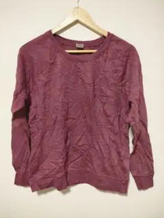 メンズ 薄手 トレーナー スウェット ロンT 長袖 【Mサイズ】長袖トップス