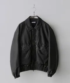 ARTIFICIAL GRAIN SHORT BLOUSON