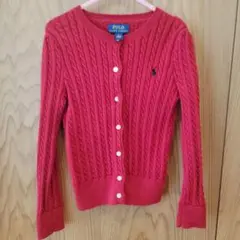 Polo Ralph Lauren 赤 カーディガン サイズ6