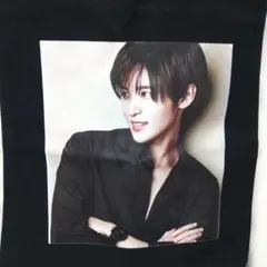 【新品】目黒蓮♡顔写真プリントブラックトートバッグ